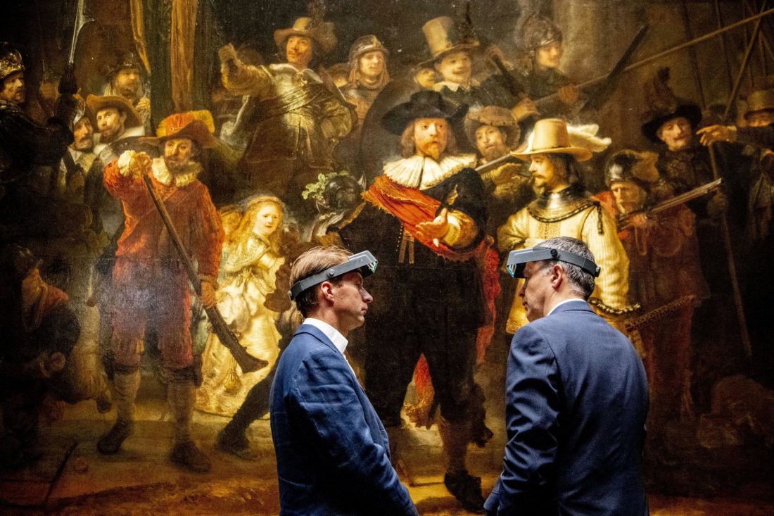 Experten restaurieren Rembrandts „Nachtwache“ in Amsterdam