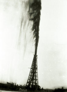 Die so genannte Lucas-Fontäne: So begann 1901 der Ölboom in Spindletop, Texas