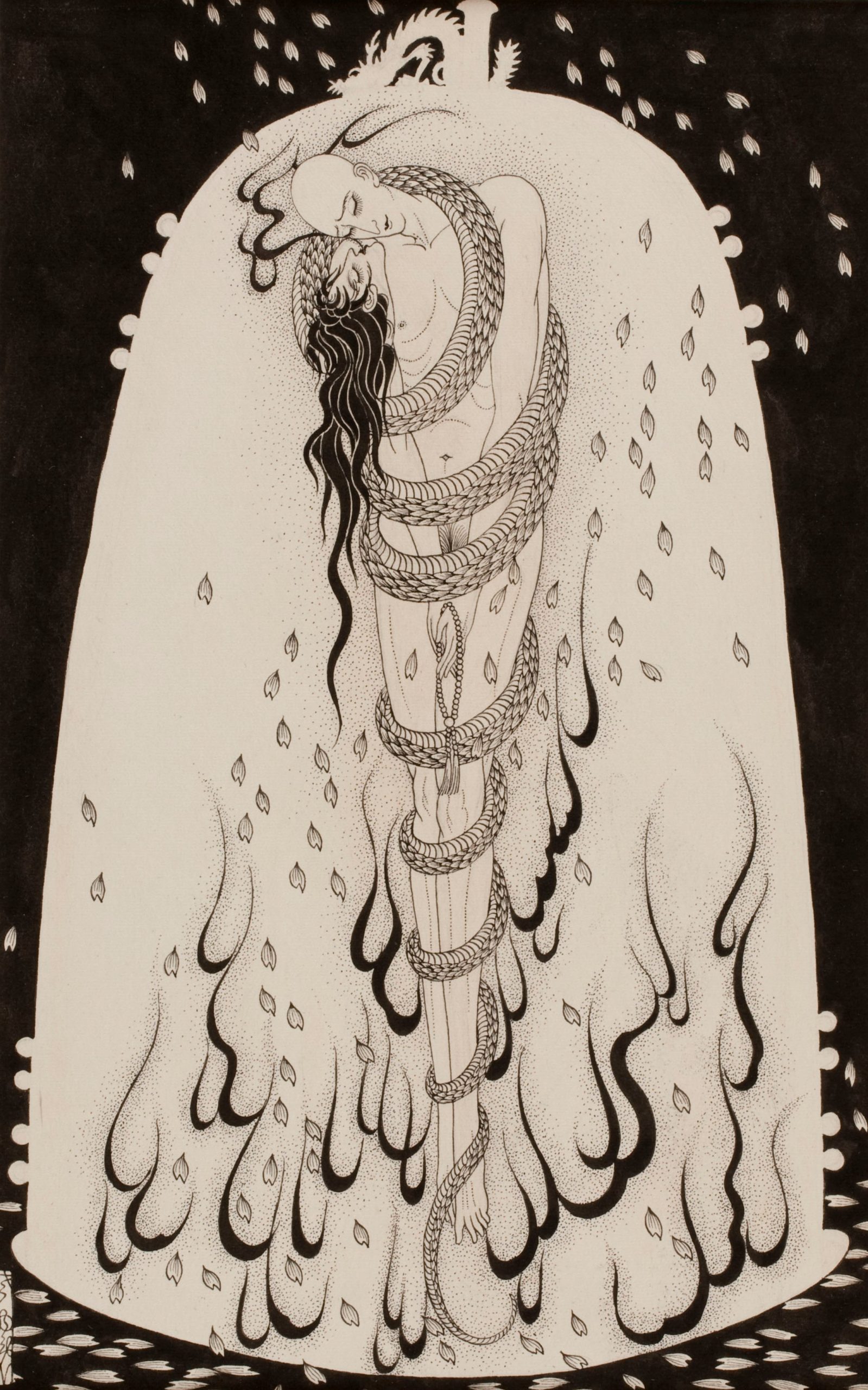 Tachibana Sayume, Anchin and Kiyohime, End of Taisho (c. 1926), Yayoi Museum